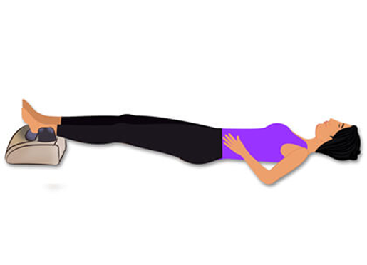 Illustration of the Energy & Weight Balance posture with arms extended overhead while using Morning Walker for better oxygen flow and toning.